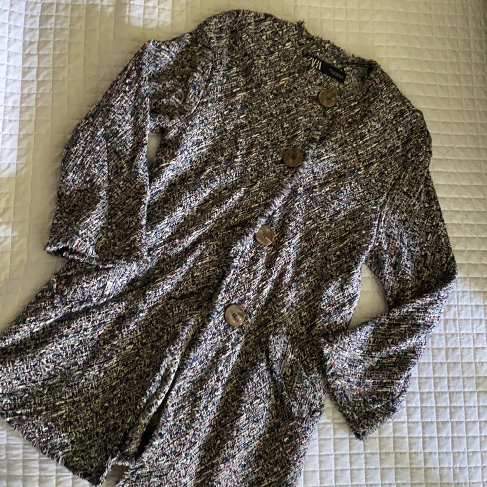 Zara tweed lightweight coat.